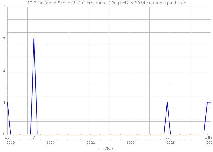 STIP Vastgoed Beheer B.V. (Netherlands) Page visits 2024 