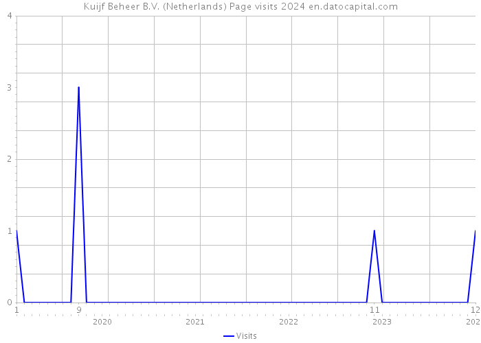 Kuijf Beheer B.V. (Netherlands) Page visits 2024 