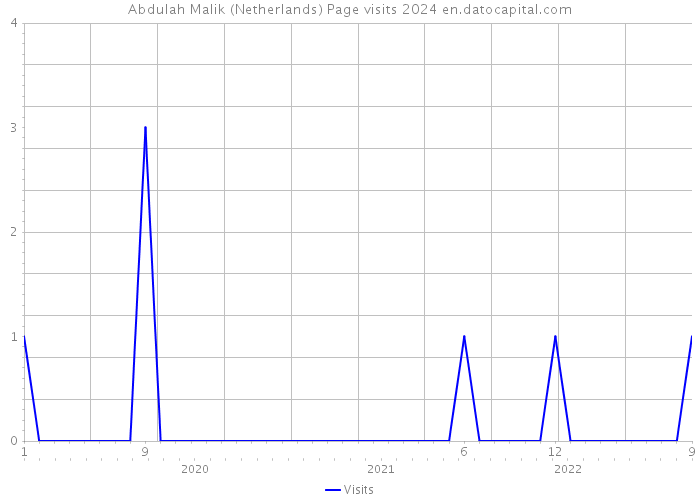 Abdulah Malik (Netherlands) Page visits 2024 