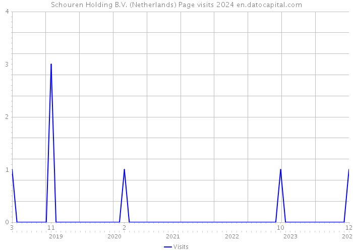 Schouren Holding B.V. (Netherlands) Page visits 2024 