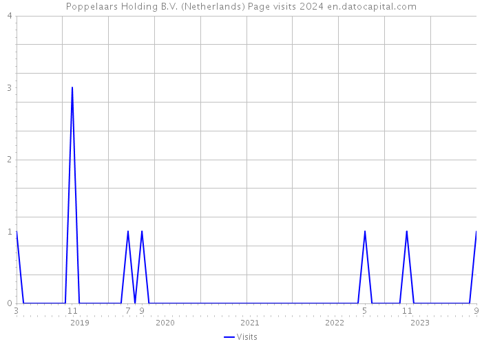 Poppelaars Holding B.V. (Netherlands) Page visits 2024 
