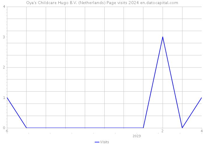 Oya's Childcare Hugo B.V. (Netherlands) Page visits 2024 