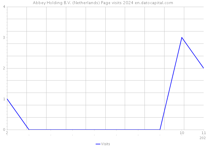 Abbey Holding B.V. (Netherlands) Page visits 2024 