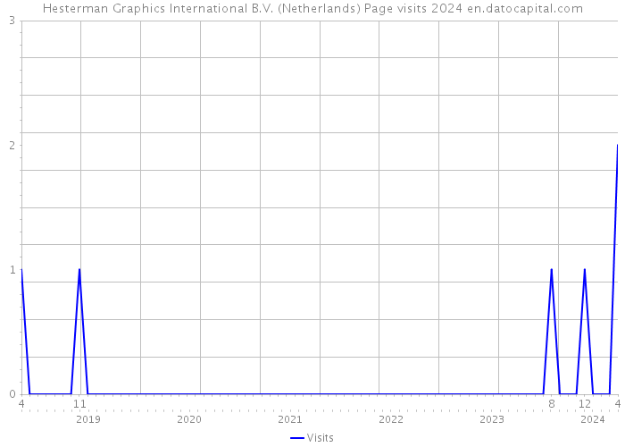 Hesterman Graphics International B.V. (Netherlands) Page visits 2024 