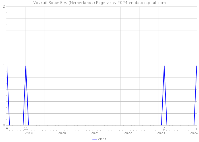 Voskuil Bouw B.V. (Netherlands) Page visits 2024 