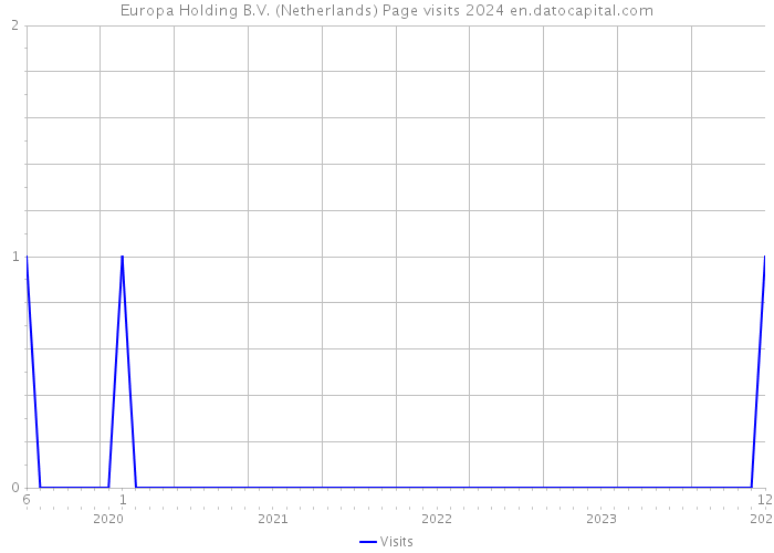 Europa Holding B.V. (Netherlands) Page visits 2024 