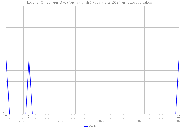Hagens ICT Beheer B.V. (Netherlands) Page visits 2024 