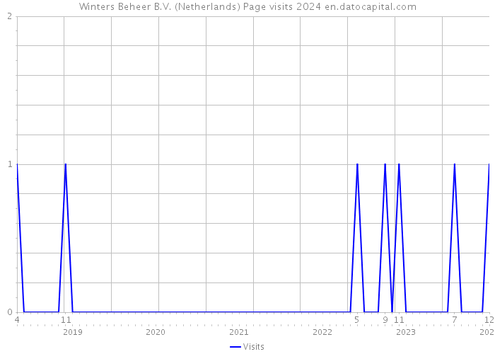 Winters Beheer B.V. (Netherlands) Page visits 2024 