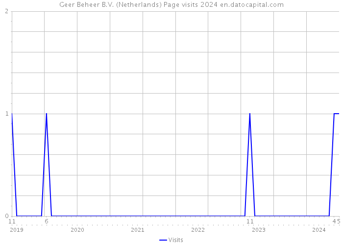 Geer Beheer B.V. (Netherlands) Page visits 2024 