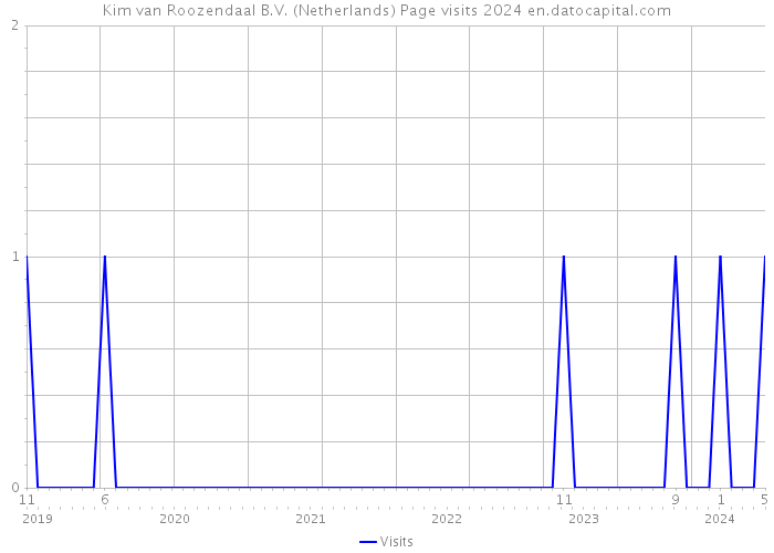 Kim van Roozendaal B.V. (Netherlands) Page visits 2024 