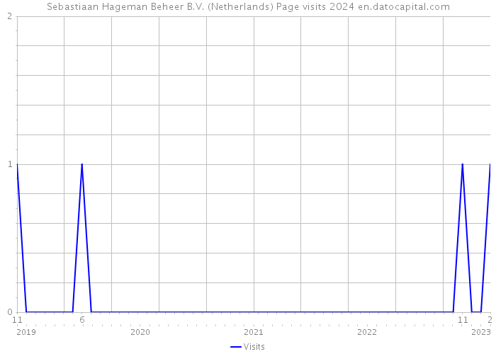 Sebastiaan Hageman Beheer B.V. (Netherlands) Page visits 2024 
