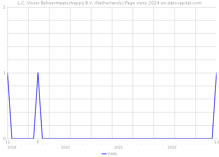 L.C. Visser Beheermaatschappij B.V. (Netherlands) Page visits 2024 