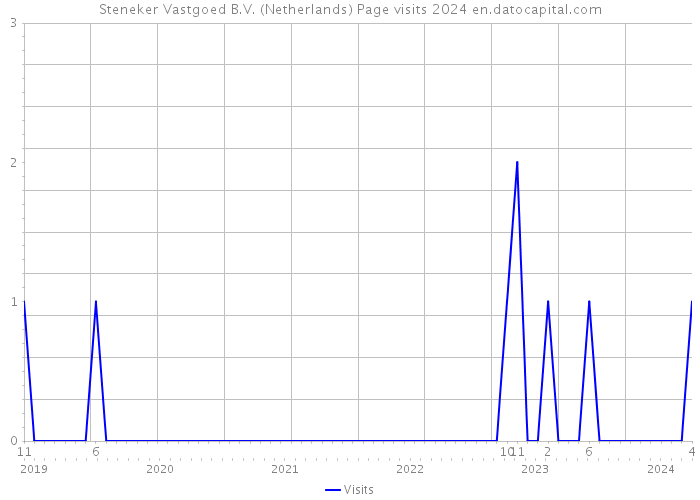 Steneker Vastgoed B.V. (Netherlands) Page visits 2024 