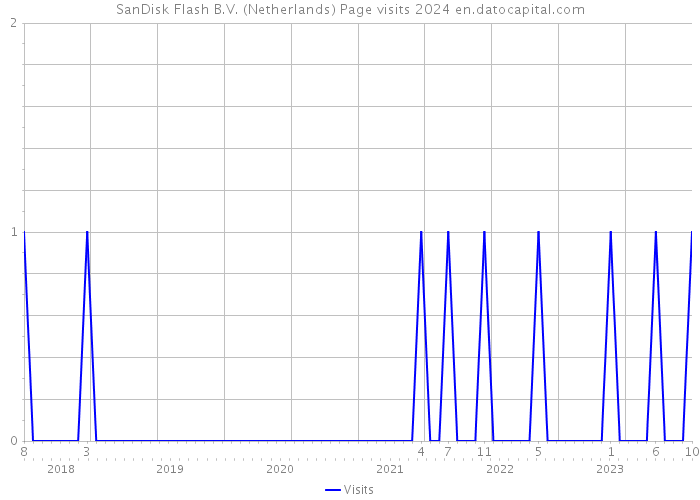 SanDisk Flash B.V. (Netherlands) Page visits 2024 