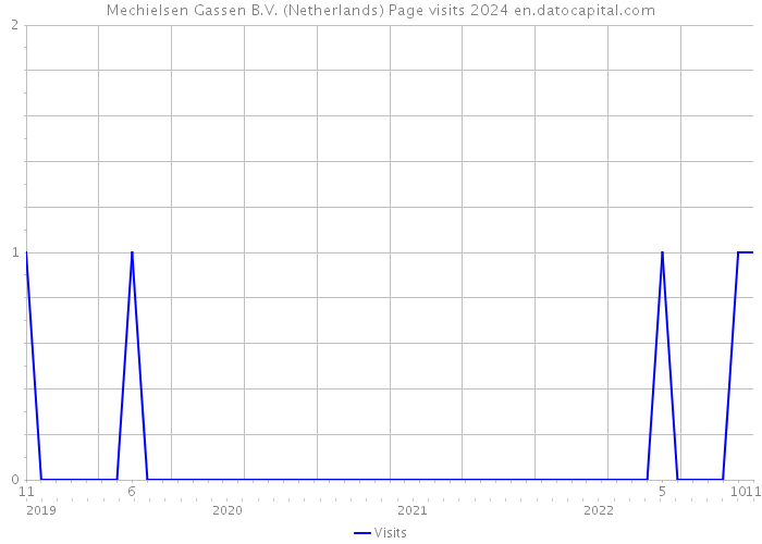 Mechielsen Gassen B.V. (Netherlands) Page visits 2024 