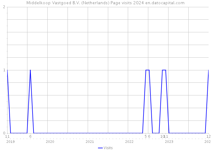 Middelkoop Vastgoed B.V. (Netherlands) Page visits 2024 