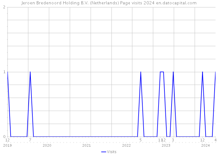 Jeroen Bredenoord Holding B.V. (Netherlands) Page visits 2024 