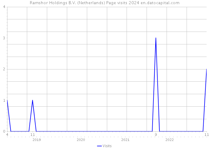 Ramshor Holdings B.V. (Netherlands) Page visits 2024 