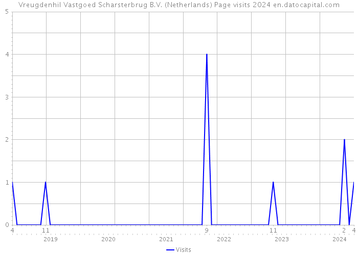 Vreugdenhil Vastgoed Scharsterbrug B.V. (Netherlands) Page visits 2024 