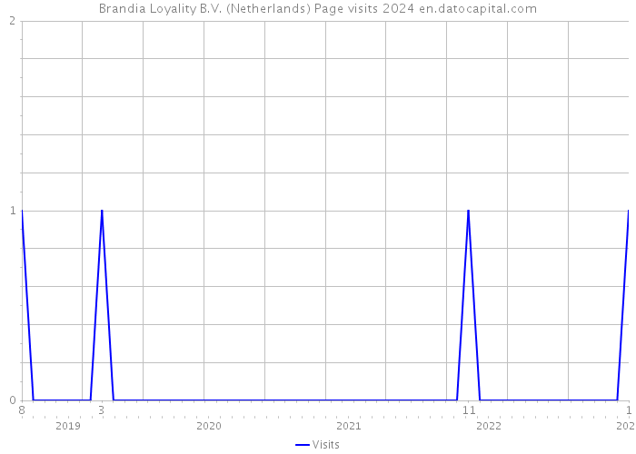 Brandia Loyality B.V. (Netherlands) Page visits 2024 