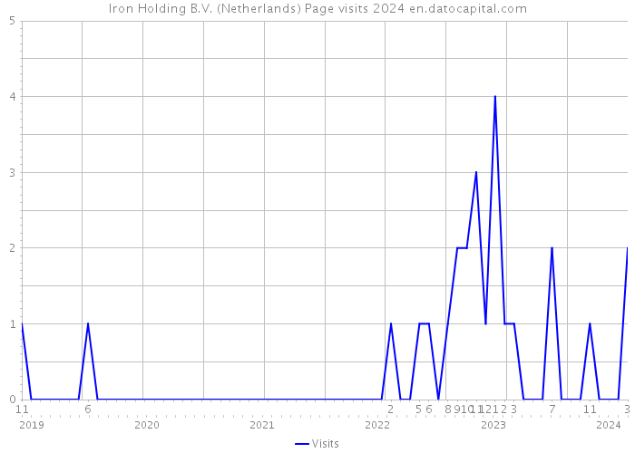 Iron Holding B.V. (Netherlands) Page visits 2024 
