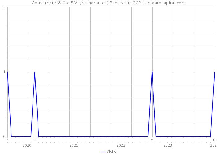 Gouverneur & Co. B.V. (Netherlands) Page visits 2024 