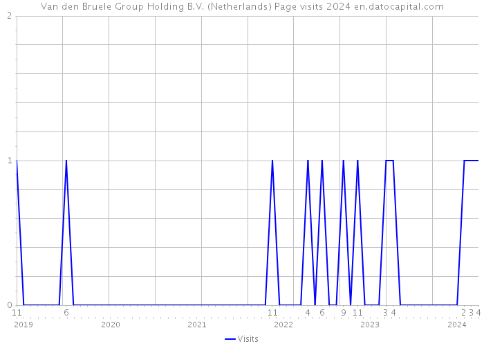 Van den Bruele Group Holding B.V. (Netherlands) Page visits 2024 