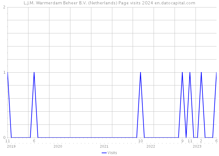 L.J.M. Warmerdam Beheer B.V. (Netherlands) Page visits 2024 