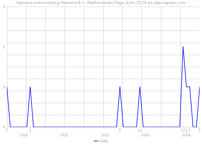 Handelsonderneming Hamstra B.V. (Netherlands) Page visits 2024 