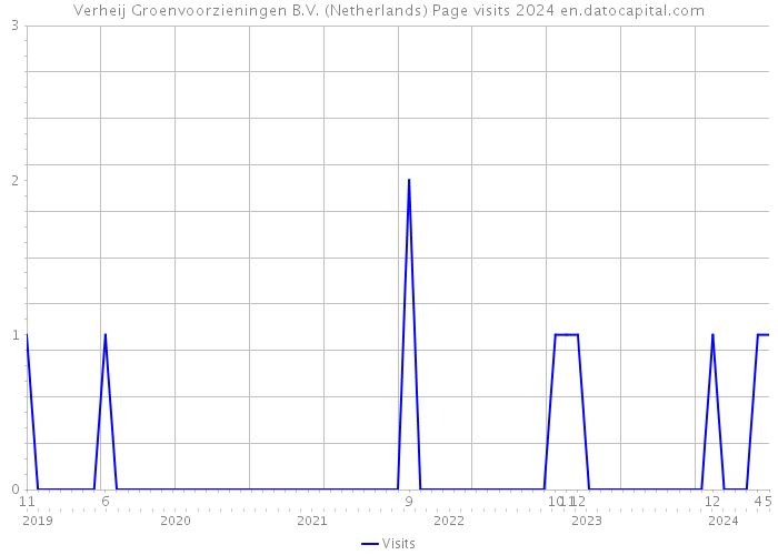 Verheij Groenvoorzieningen B.V. (Netherlands) Page visits 2024 