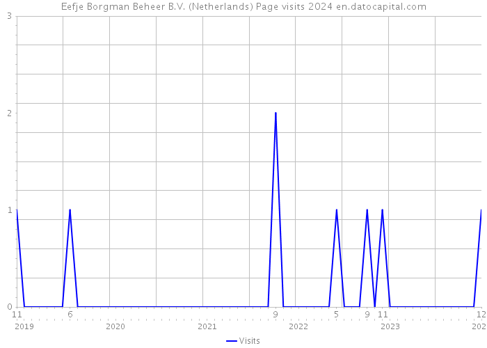 Eefje Borgman Beheer B.V. (Netherlands) Page visits 2024 