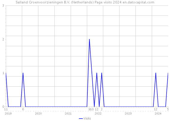 Salland Groenvoorzieningen B.V. (Netherlands) Page visits 2024 