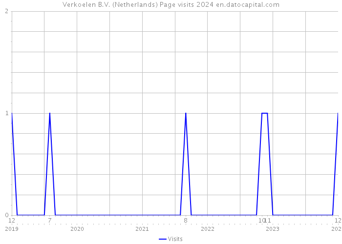 Verkoelen B.V. (Netherlands) Page visits 2024 