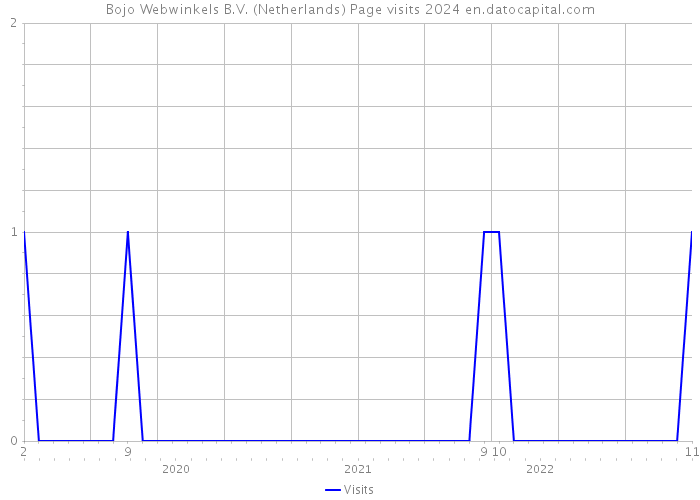 Bojo Webwinkels B.V. (Netherlands) Page visits 2024 