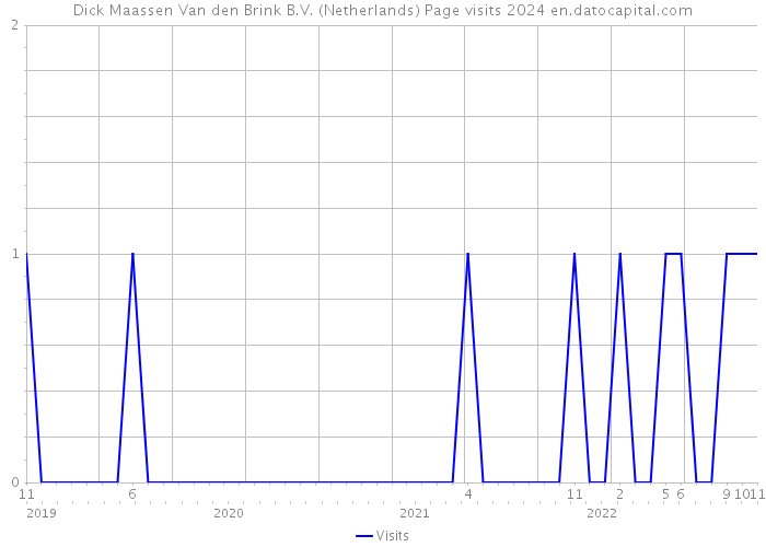 Dick Maassen Van den Brink B.V. (Netherlands) Page visits 2024 