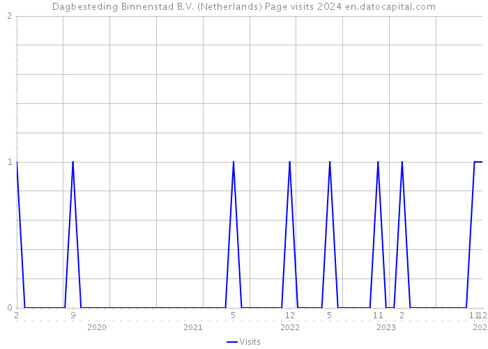 Dagbesteding Binnenstad B.V. (Netherlands) Page visits 2024 