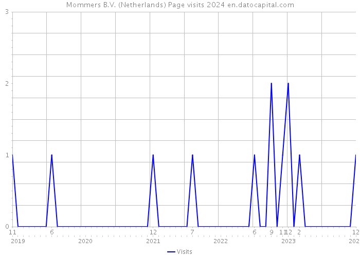 Mommers B.V. (Netherlands) Page visits 2024 