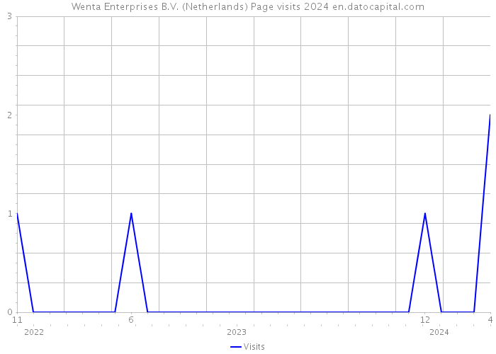 Wenta Enterprises B.V. (Netherlands) Page visits 2024 