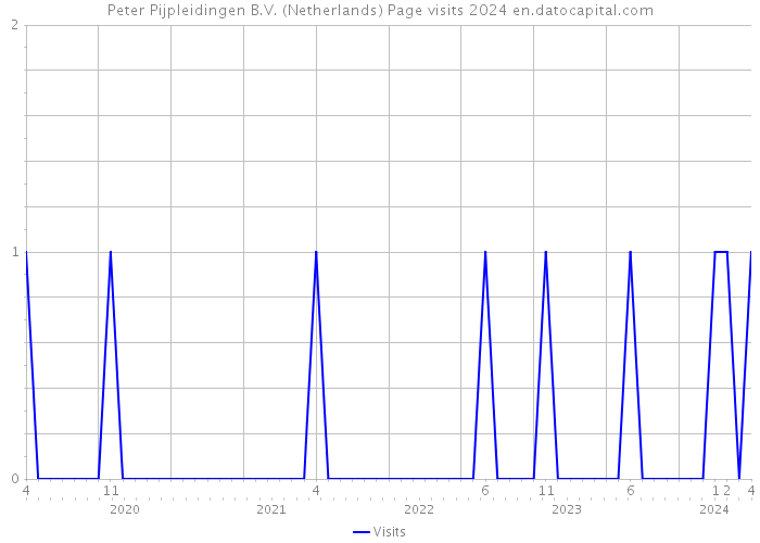 Peter Pijpleidingen B.V. (Netherlands) Page visits 2024 