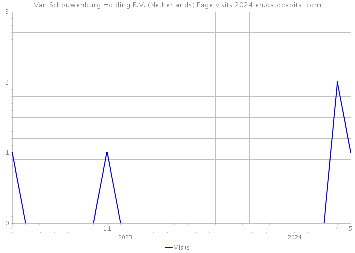 Van Schouwenburg Holding B.V. (Netherlands) Page visits 2024 