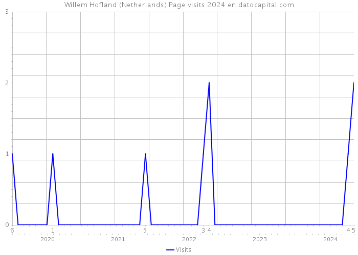 Willem Hofland (Netherlands) Page visits 2024 