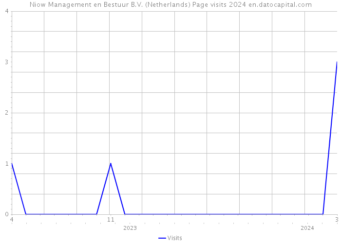 Niow Management en Bestuur B.V. (Netherlands) Page visits 2024 
