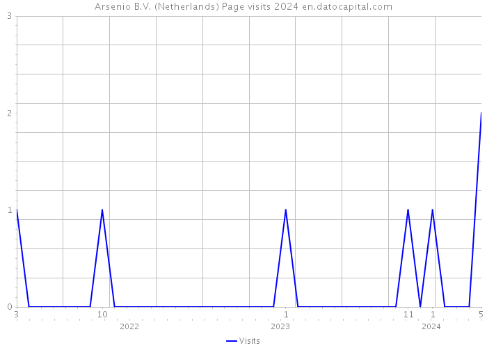 Arsenio B.V. (Netherlands) Page visits 2024 