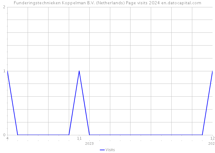 Funderingstechnieken Koppelman B.V. (Netherlands) Page visits 2024 