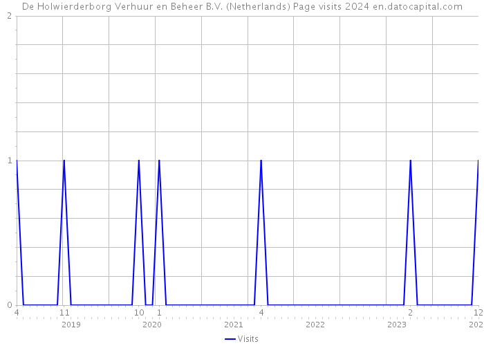 De Holwierderborg Verhuur en Beheer B.V. (Netherlands) Page visits 2024 