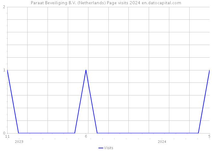 Paraat Beveiliging B.V. (Netherlands) Page visits 2024 