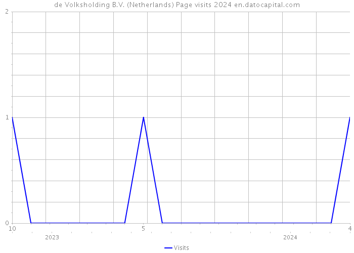 de Volksholding B.V. (Netherlands) Page visits 2024 