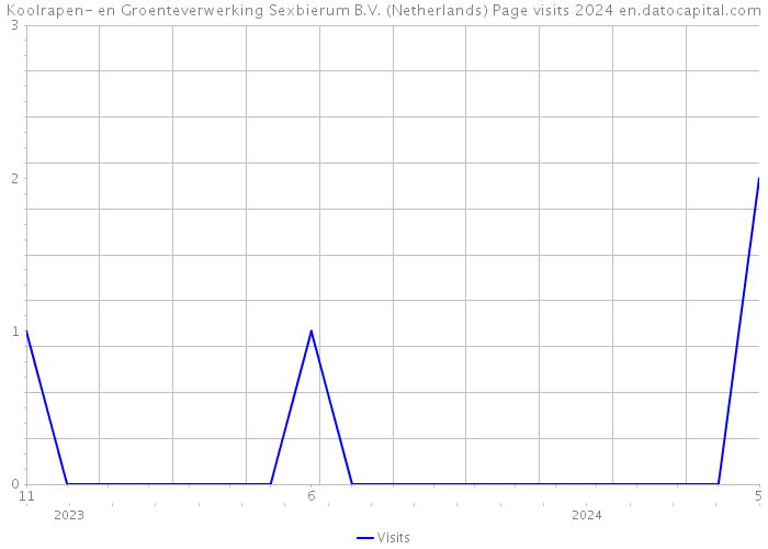 Koolrapen- en Groenteverwerking Sexbierum B.V. (Netherlands) Page visits 2024 