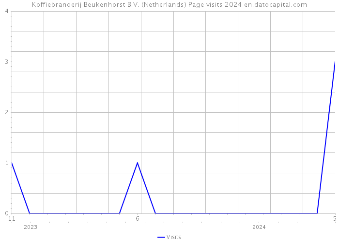 Koffiebranderij Beukenhorst B.V. (Netherlands) Page visits 2024 