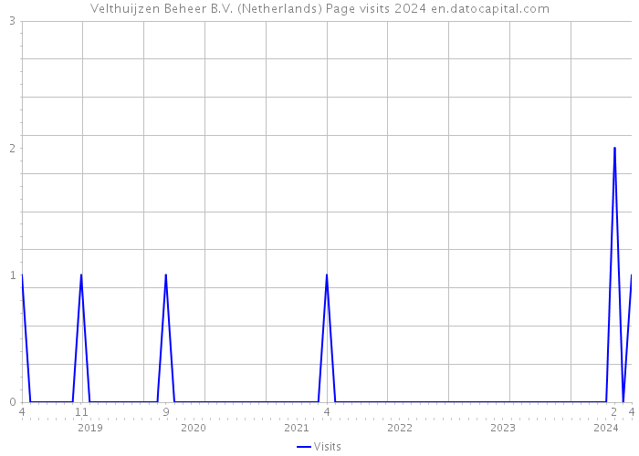 Velthuijzen Beheer B.V. (Netherlands) Page visits 2024 